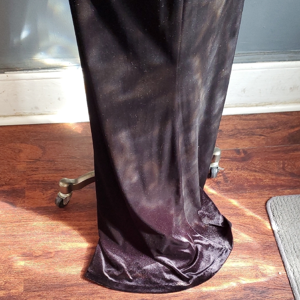 Nwot Eliza J Black Ruched Long Sleeve Cocktail Gown - Picture 9 of 15